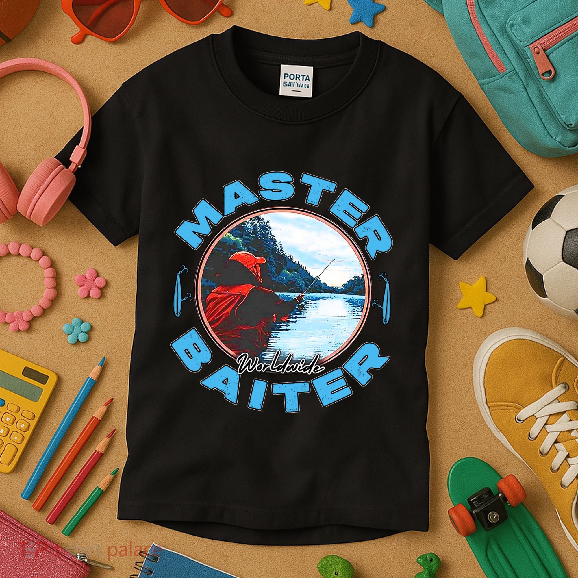Master Baiter Worldwide Fishing Kids T-Shirt