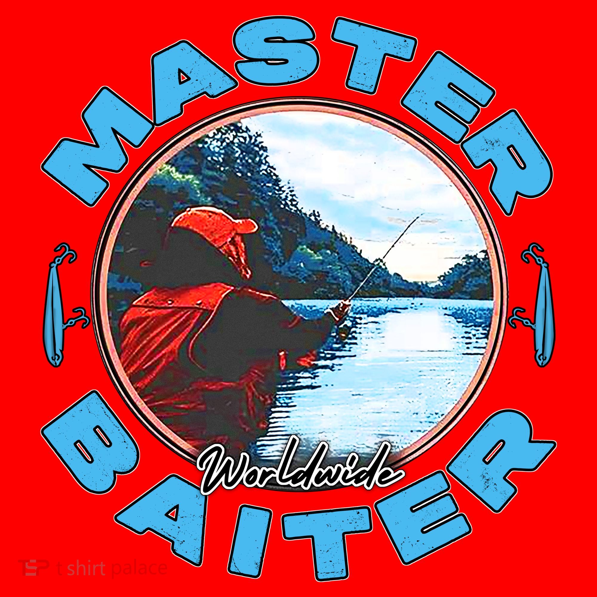 Master Baiter Worldwide Fishing Santa Hat