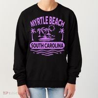 Myrtle Beach Womens Purple South Carolina Beach Vacation Women's Sweatshirt thumb 0