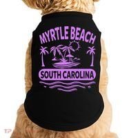 Myrtle Beach Womens Purple South Carolina Beach Vacation Doggie Tank thumb 0