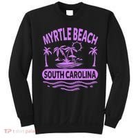 Myrtle Beach Womens Purple South Carolina Beach Vacation Sweatshirt thumb 0