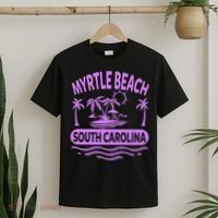 Myrtle Beach Womens Purple South Carolina Beach Vacation T-Shirt thumb 2