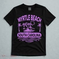 Myrtle Beach Womens Purple South Carolina Beach Vacation T-Shirt thumb 5
