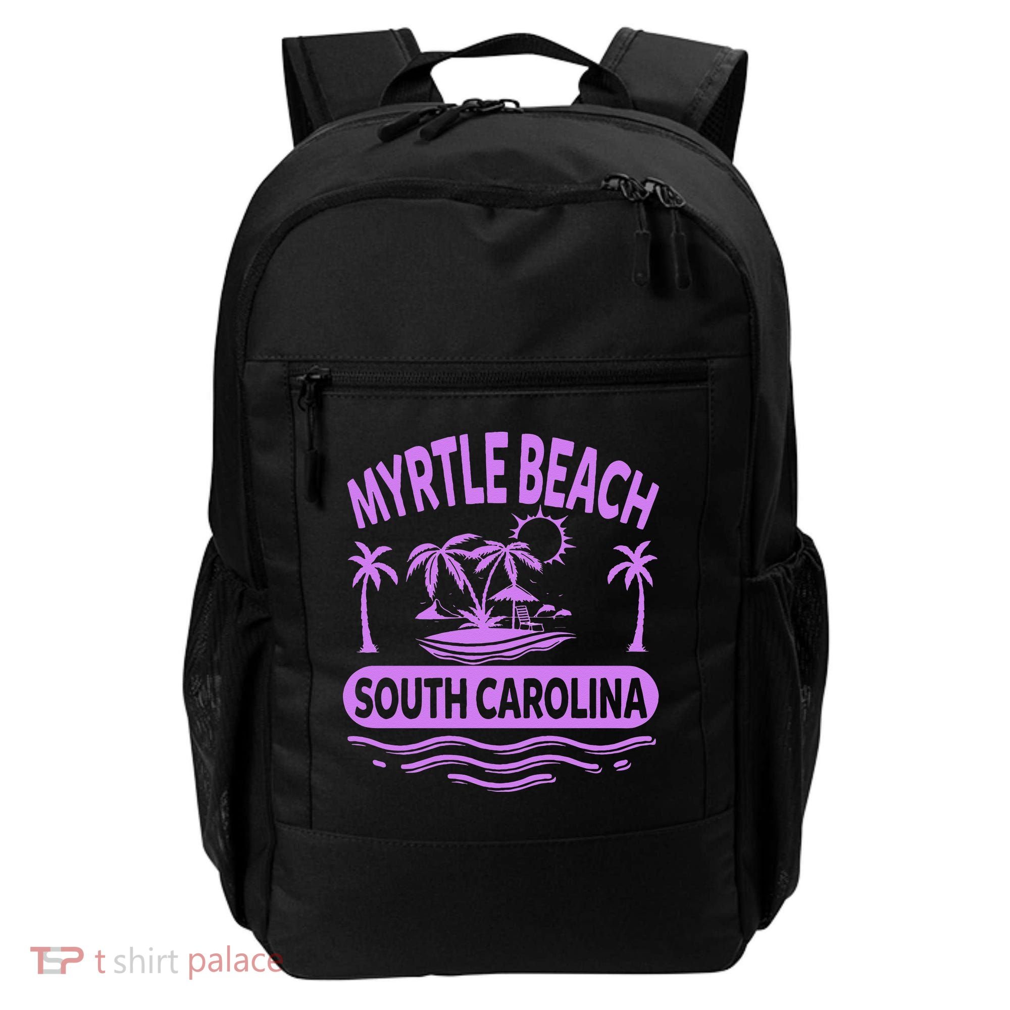 Myrtle Beach Womens Purple South Carolina Beach Vacation Backpack