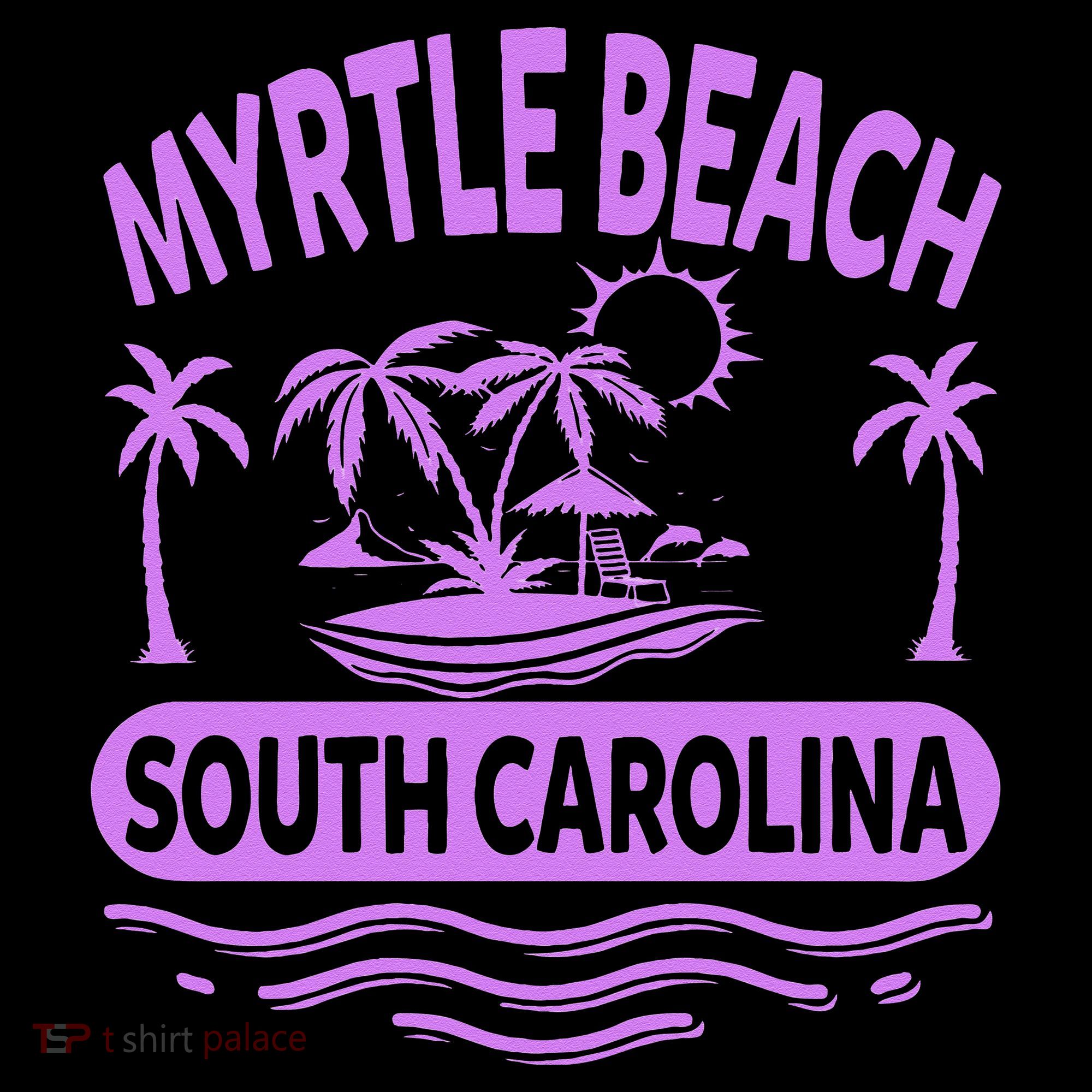Myrtle Beach Womens Purple South Carolina Beach Vacation Women's Hoodie
