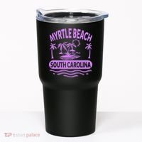 Myrtle Beach Womens Purple South Carolina Beach Vacation Tumbler thumb 0