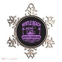 Myrtle Beach Womens Purple South Carolina Beach Vacation Ornament thumb 0