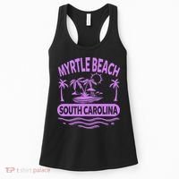 Myrtle Beach Womens Purple South Carolina Beach Vacation Women's Tank Top thumb 0