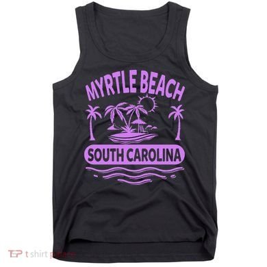 Myrtle Beach Womens Purple South Carolina Beach Vacation Tank Top