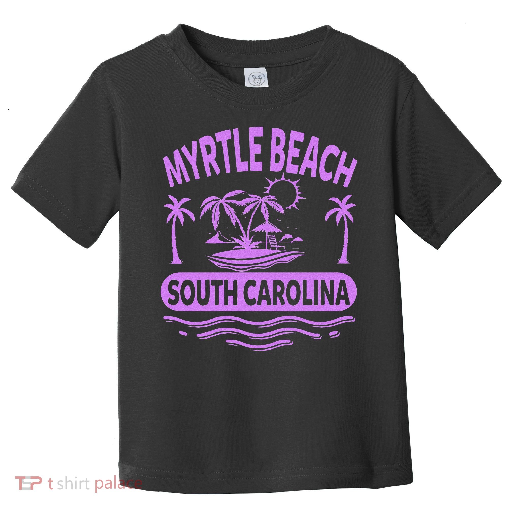 Myrtle Beach Womens Purple South Carolina Beach Vacation Toddler T-Shirt