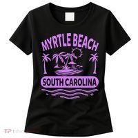 Myrtle Beach Womens Purple South Carolina Beach Vacation Women's T-Shirt thumb 0