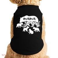 Mama Bear With 4 Cubs MotherS Day Mom Birthday Funny Gift Doggie Tank thumb 0