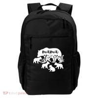Mama Bear With 4 Cubs MotherS Day Mom Birthday Funny Gift Backpack thumb 0