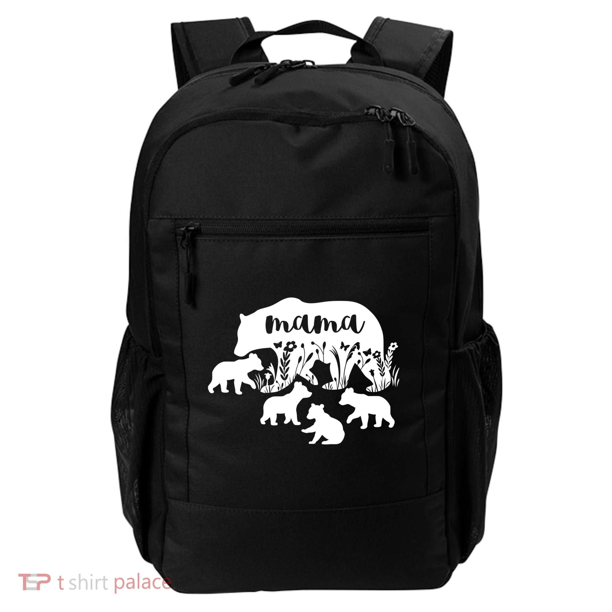Mama Bear With 4 Cubs MotherS Day Mom Birthday Funny Gift Backpack