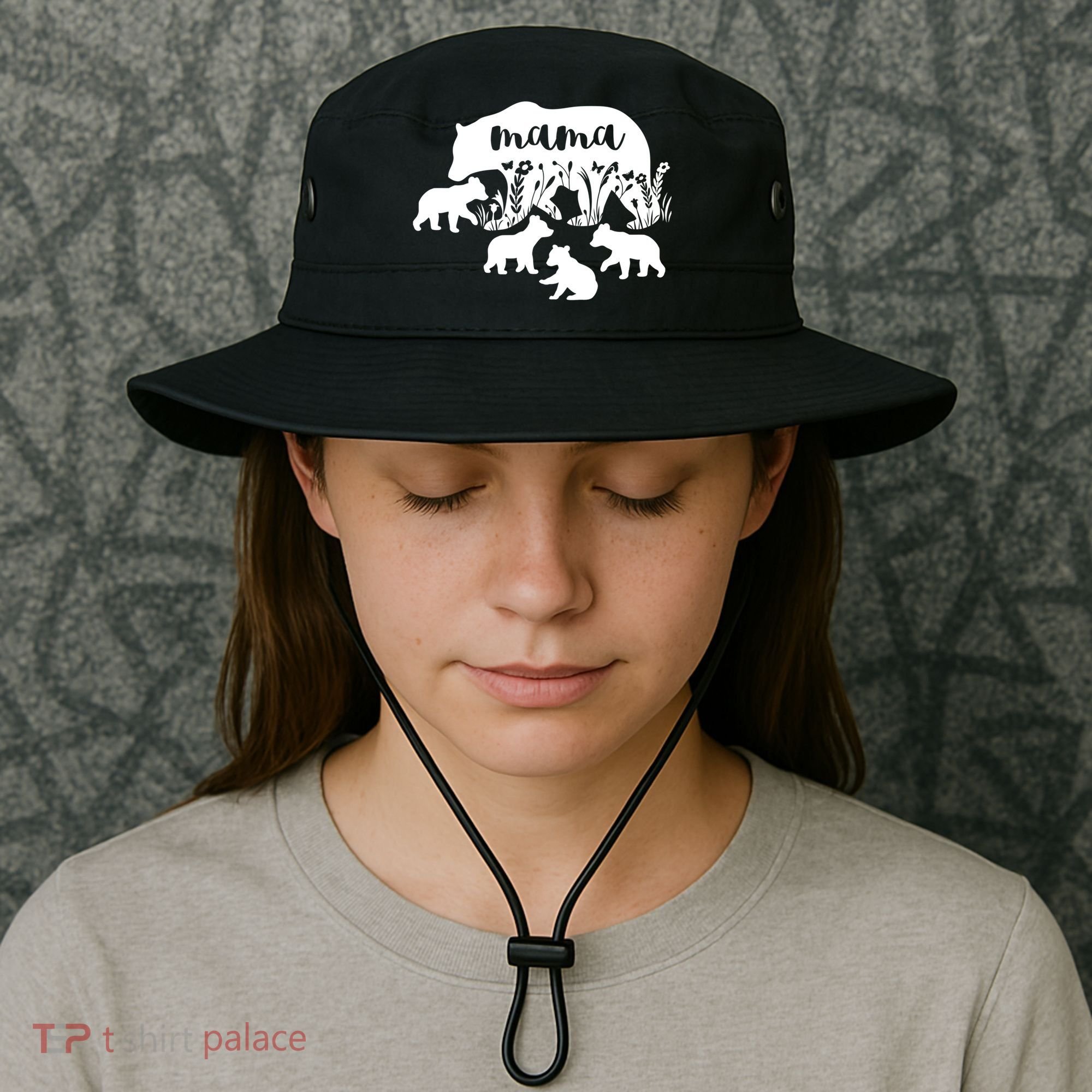 Mama Bear With 4 Cubs MotherS Day Mom Birthday Funny Gift Bucket Hat