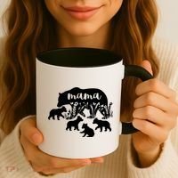 Mama Bear With 4 Cubs MotherS Day Mom Birthday Funny Gift Coffee Mug thumb 3