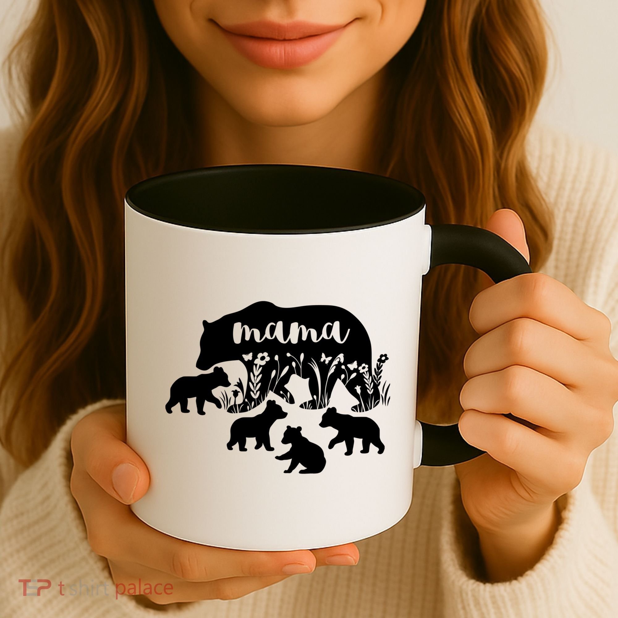 Mama Bear With 4 Cubs MotherS Day Mom Birthday Funny Gift Coffee Mug