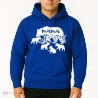 Mama Bear With 4 Cubs MotherS Day Mom Birthday Funny Gift Hoodie thumb 2