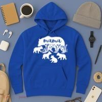Mama Bear With 4 Cubs MotherS Day Mom Birthday Funny Gift Hoodie thumb 3