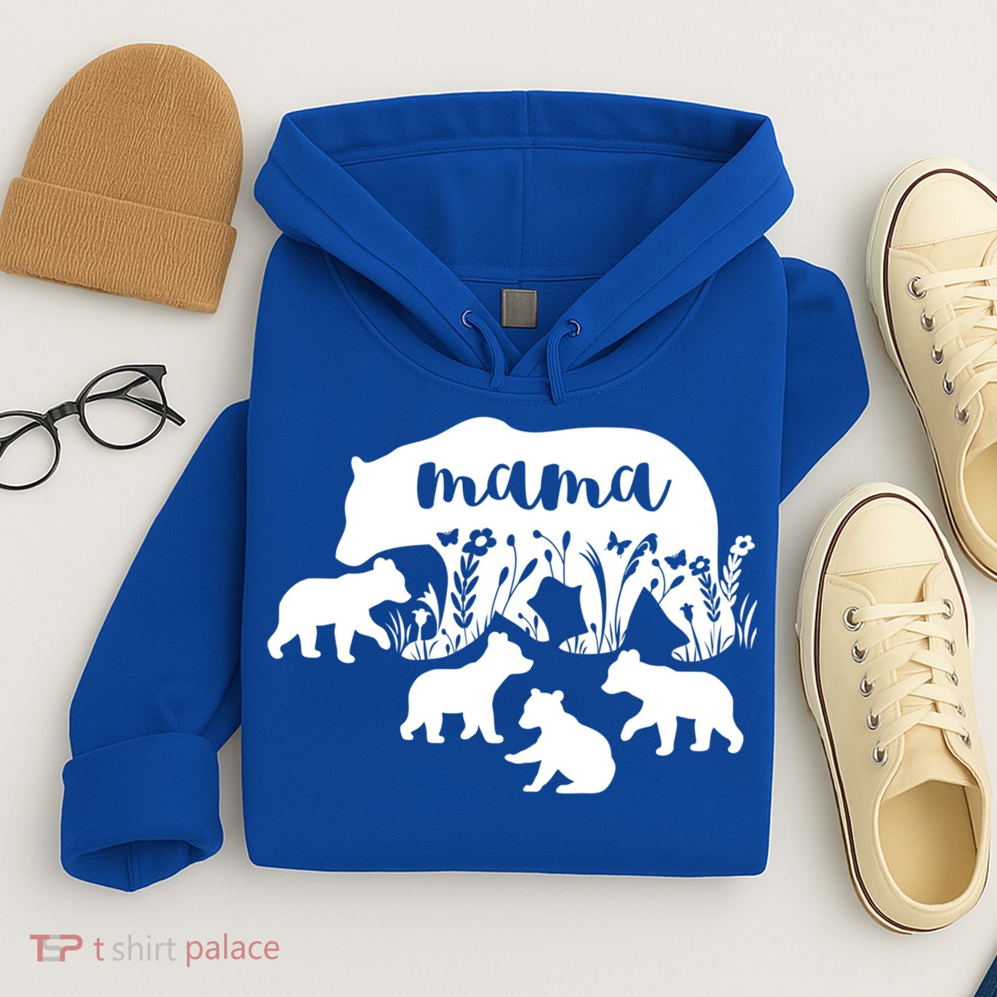 Mama Bear With 4 Cubs MotherS Day Mom Birthday Funny Gift Hoodie