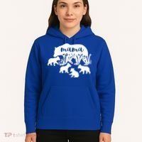 Mama Bear With 4 Cubs MotherS Day Mom Birthday Funny Gift Hoodie thumb 5