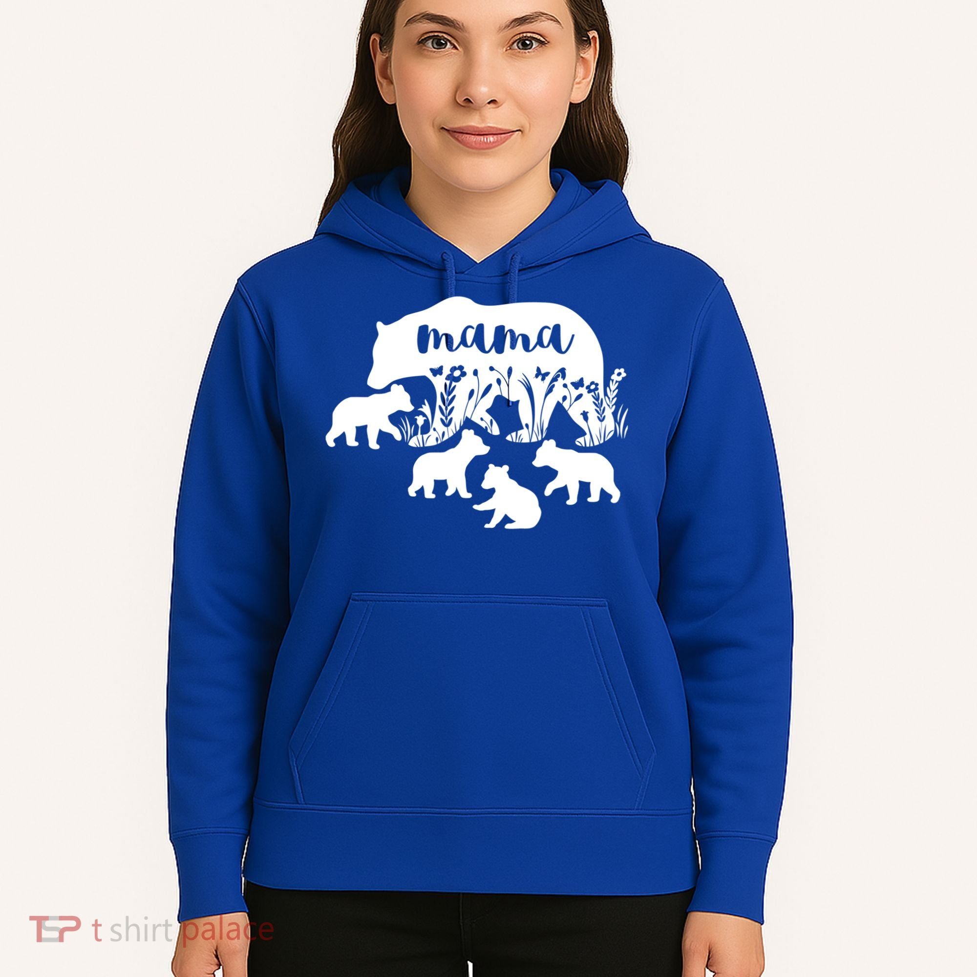 Mama Bear With 4 Cubs MotherS Day Mom Birthday Funny Gift Hoodie