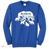 Mama Bear With 4 Cubs MotherS Day Mom Birthday Funny Gift Sweatshirt thumb 0