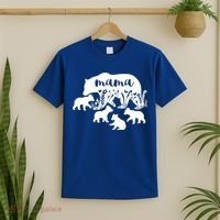 Mama Bear With 4 Cubs MotherS Day Mom Birthday Funny Gift T-Shirt thumb 2