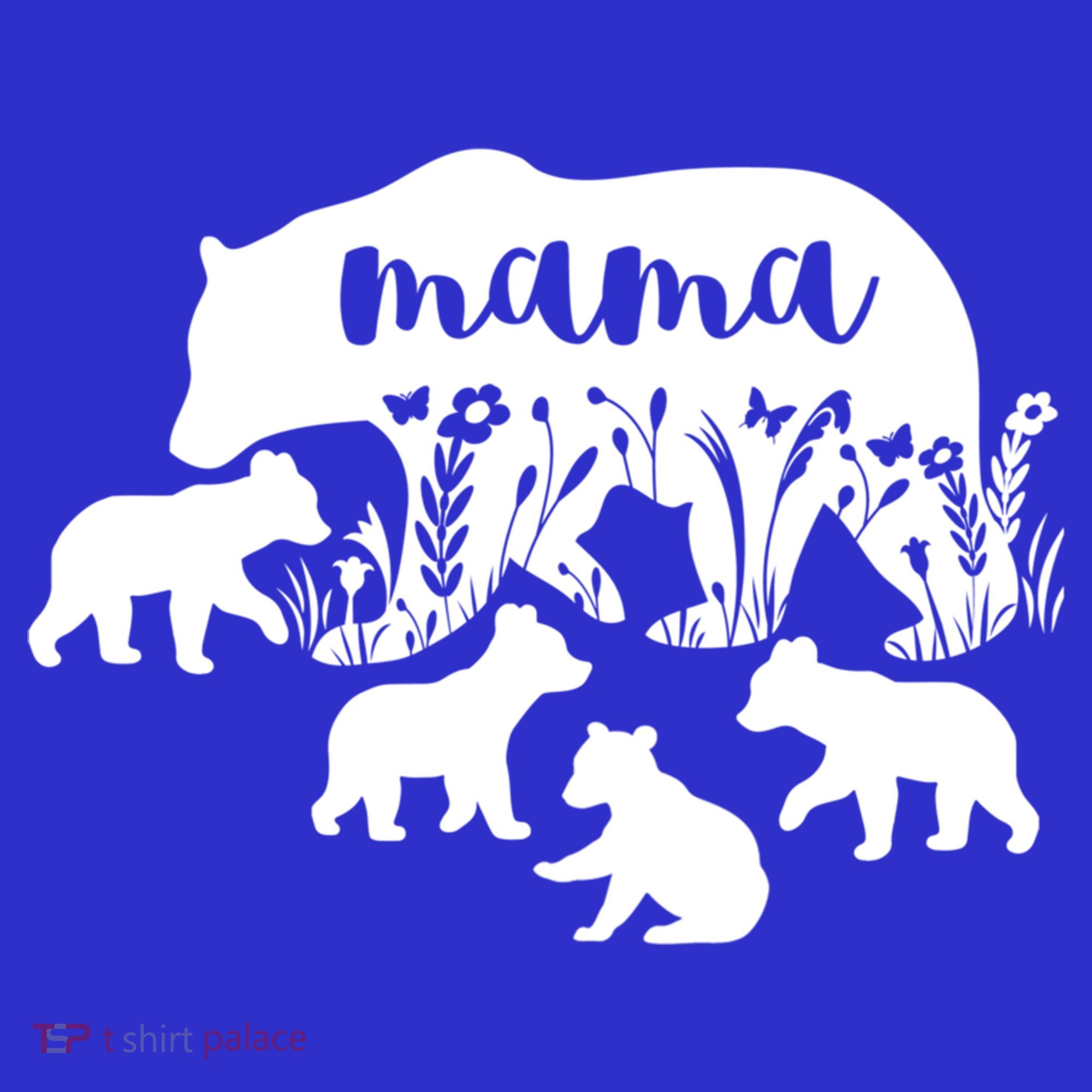 Mama Bear With 4 Cubs MotherS Day Mom Birthday Funny Gift Coaster