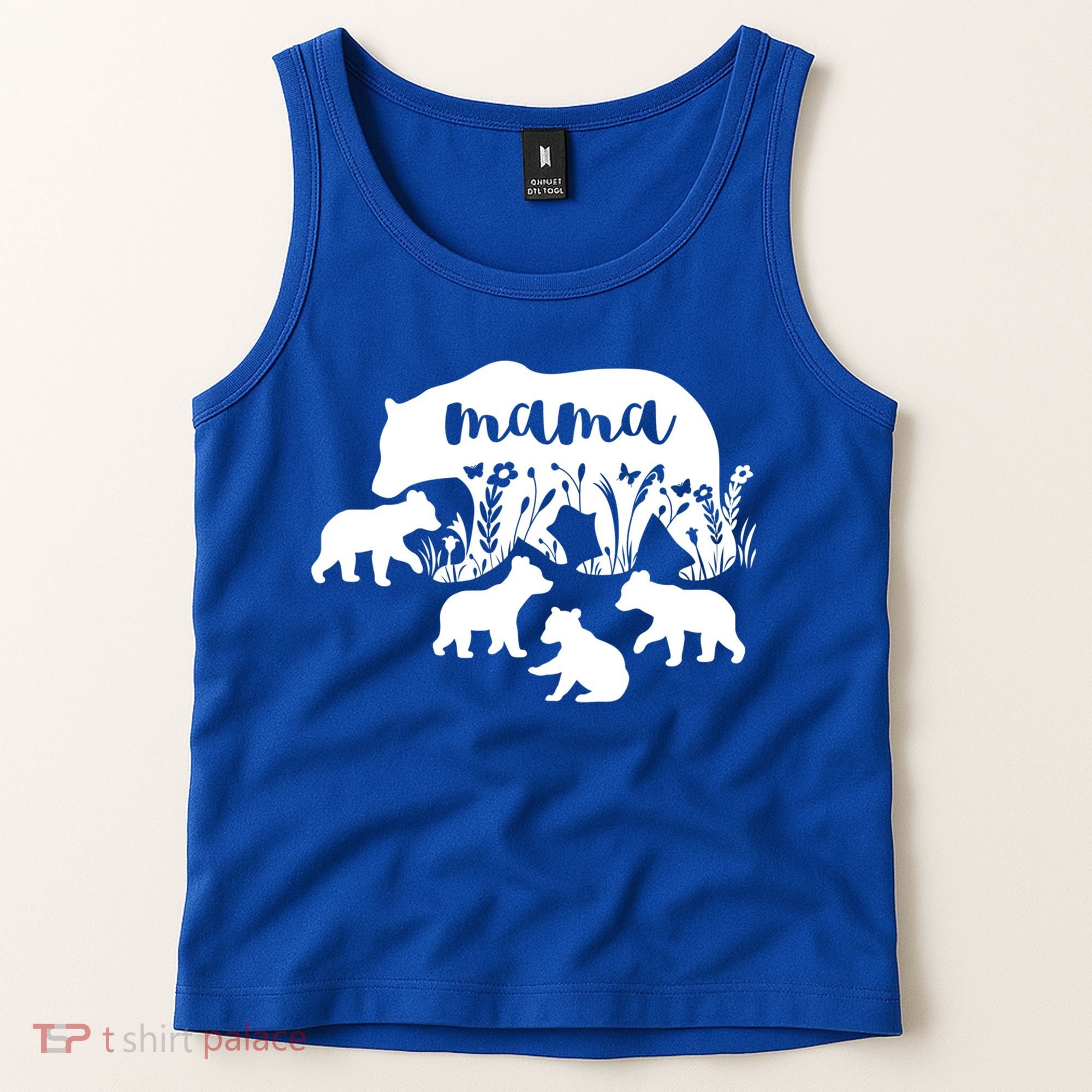 Mama Bear With 4 Cubs MotherS Day Mom Birthday Funny Gift Tank Top