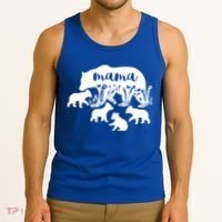 Mama Bear With 4 Cubs MotherS Day Mom Birthday Funny Gift Tank Top thumb 3