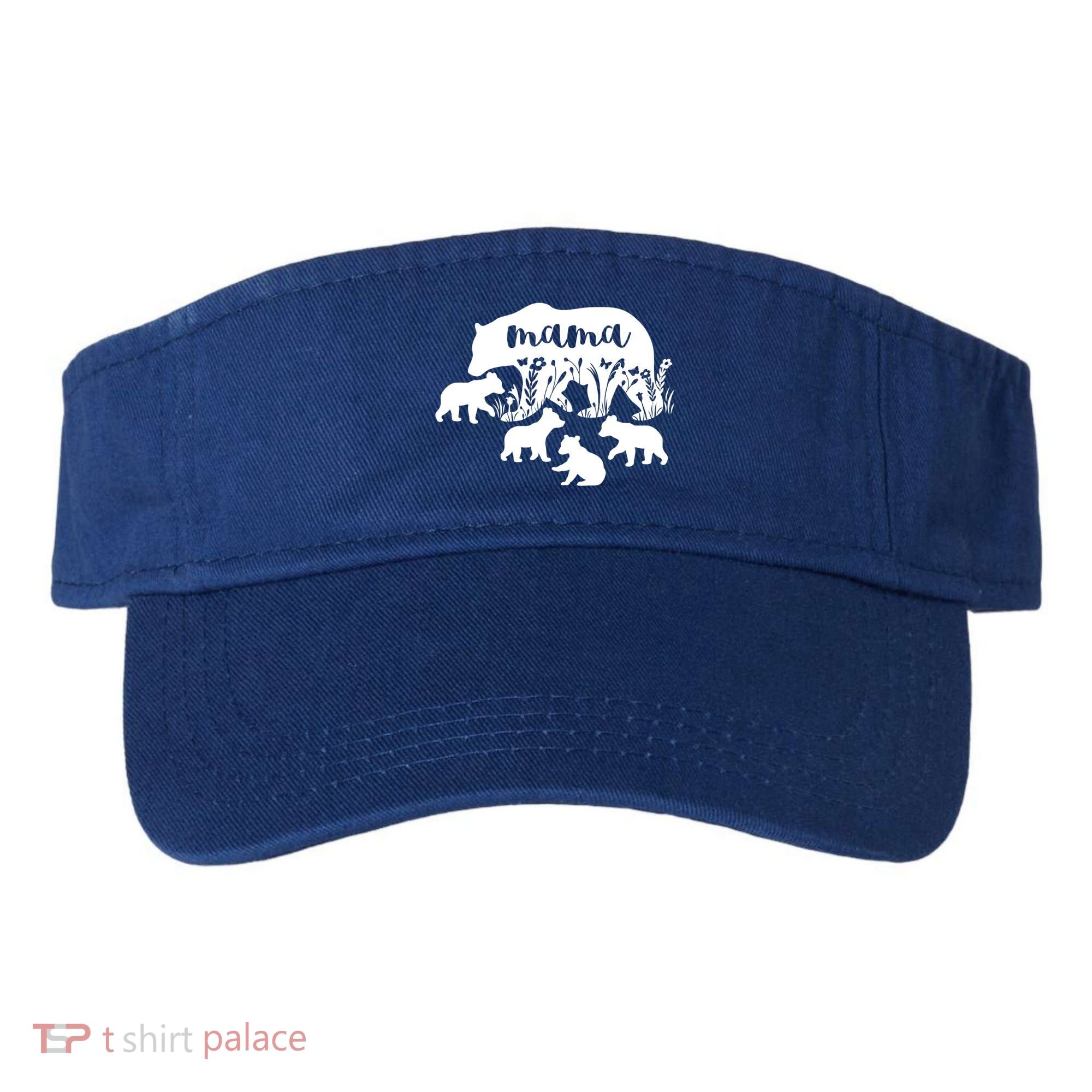 Mama Bear With 4 Cubs MotherS Day Mom Birthday Funny Gift Visor