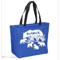 Mama Bear With 4 Cubs MotherS Day Mom Birthday Funny Gift Tote Bag thumb 2