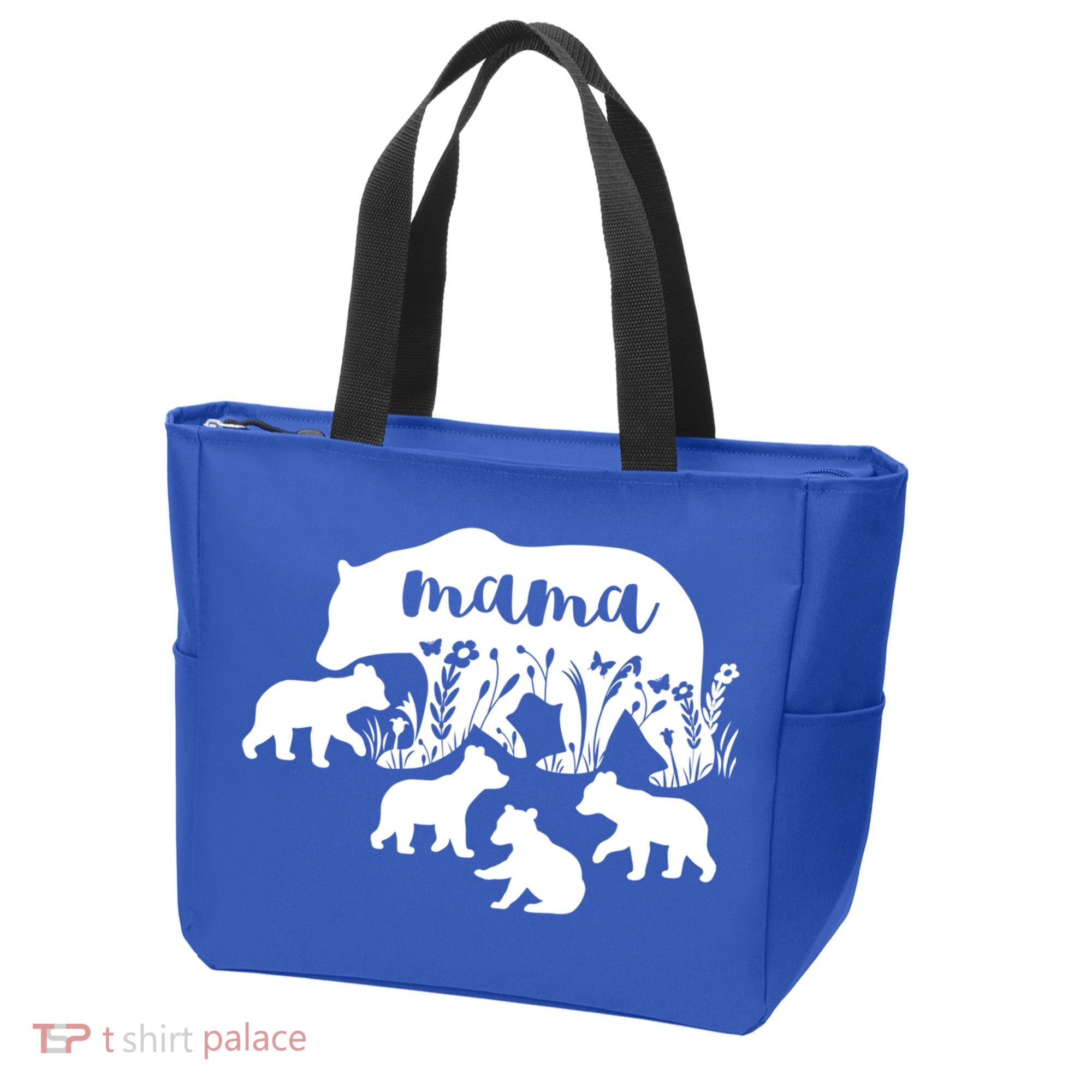 Mama Bear With 4 Cubs MotherS Day Mom Birthday Funny Gift Tote Bag