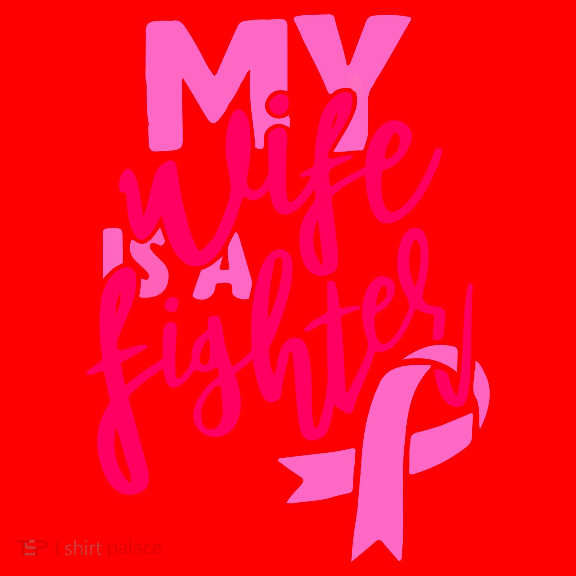 My Best Wife Is A Fighter For Breast Cancer Awareness Gift Santa Hat