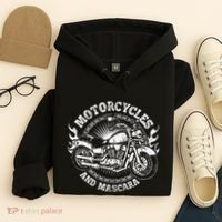 Motorcycle Biker Women Gift Makeup Mascara Biker Hoodie thumb 4