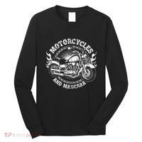 Motorcycle Biker Women Gift Makeup Mascara Biker Long Sleeve Shirt thumb 0