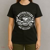 Motorcycle Biker Women Gift Makeup Mascara Biker T-Shirt thumb 4