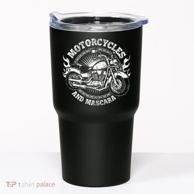 Motorcycle Biker Women Gift Makeup Mascara Biker Tumbler