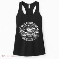 Motorcycle Biker Women Gift Makeup Mascara Biker Women's Tank Top thumb 0