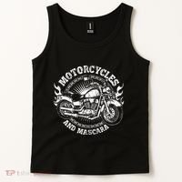 Motorcycle Biker Women Gift Makeup Mascara Biker Tank Top thumb 2