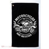 Motorcycle Biker Women Gift Makeup Mascara Biker Golf Towel thumb 0