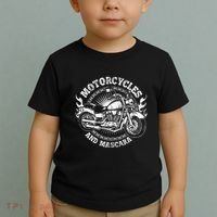 Motorcycle Biker Women Gift Makeup Mascara Biker Toddler T-Shirt thumb 2