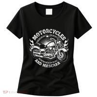 Motorcycle Biker Women Gift Makeup Mascara Biker Women's T-Shirt thumb 0