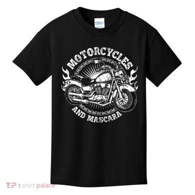 Motorcycle Biker Women Gift Makeup Mascara Biker Kids T-Shirt