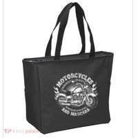 Motorcycle Biker Women Gift Makeup Mascara Biker Tote Bag thumb 2
