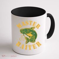 Master Baiter Wels Catfish Hunter Coffee Mug thumb 1