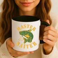 Master Baiter Wels Catfish Hunter Coffee Mug thumb 3