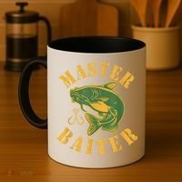 Master Baiter Wels Catfish Hunter Coffee Mug thumb 4