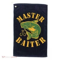Master Baiter Wels Catfish Hunter Golf Towel thumb 0